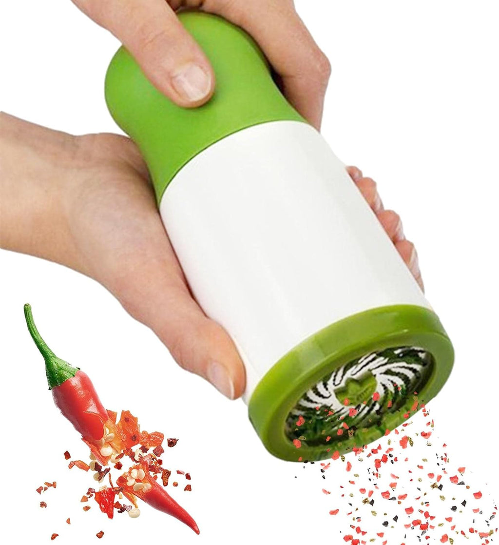 Picador de Ervas e Temperos Manual – Cortador Salsa, Coentro, Alho | Inox