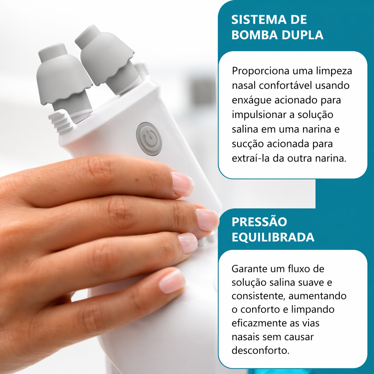 Sistema De Irrigação Nasal Nasalfresh Md Com 30 Pacotes De S