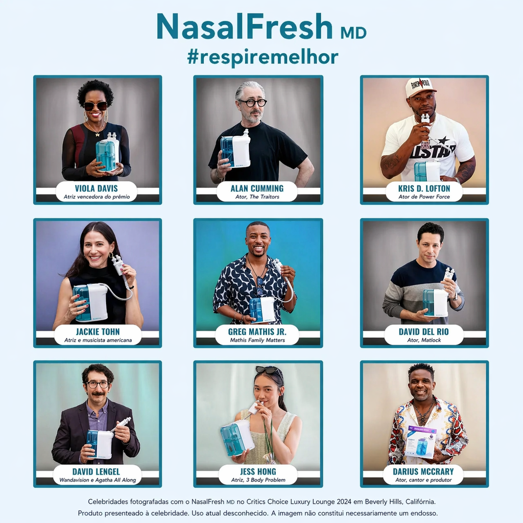 Sistema De Irrigação Nasal Nasalfresh Md Com 30 Pacotes De S