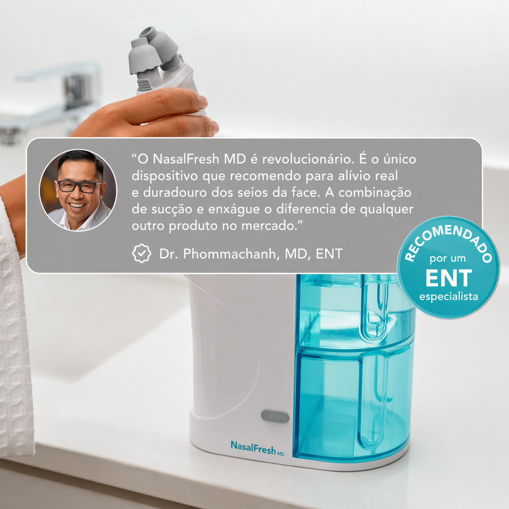 Sistema De Irrigação Nasal Nasalfresh Md Com 30 Pacotes De S