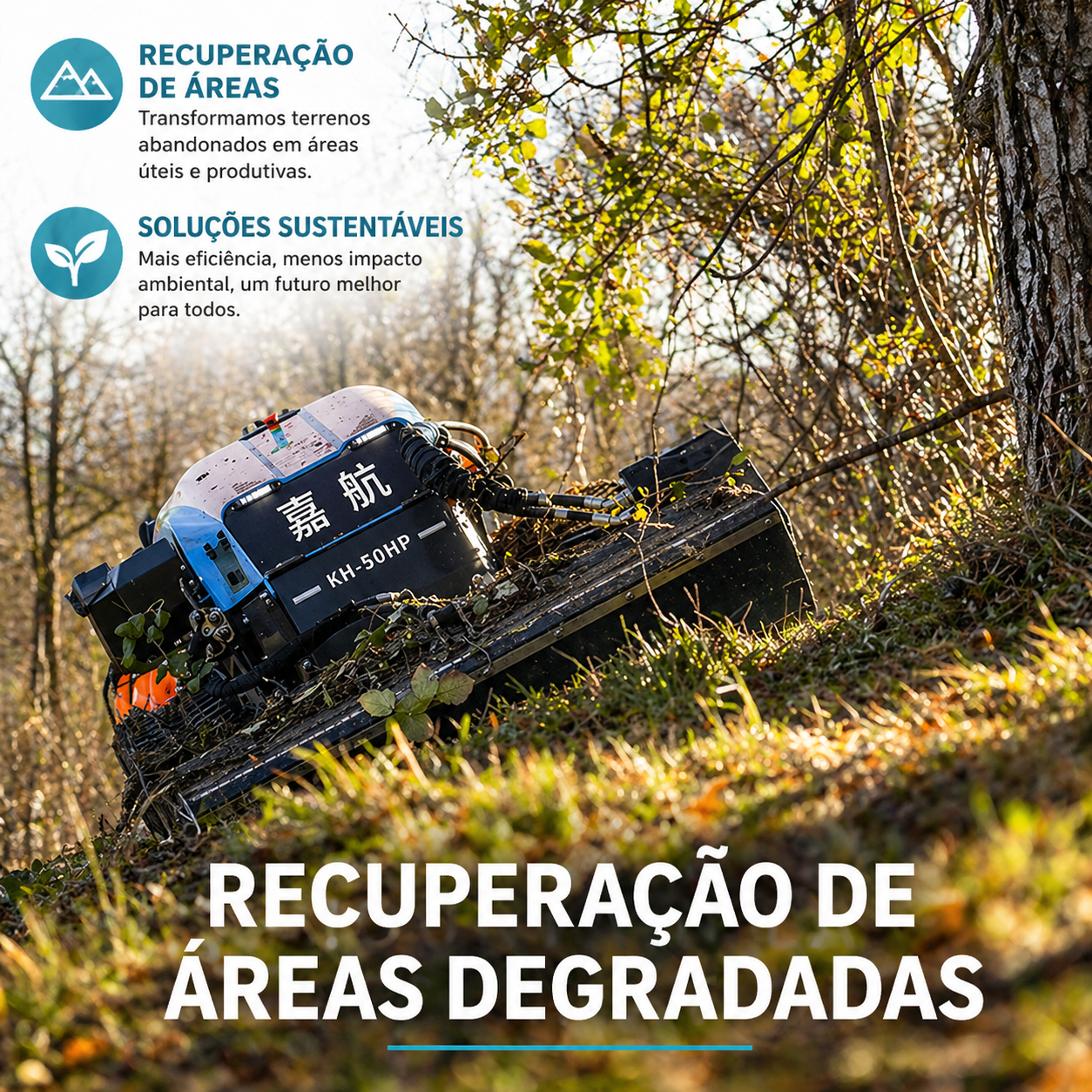 Cortador de grama com controle remoto KOHAM