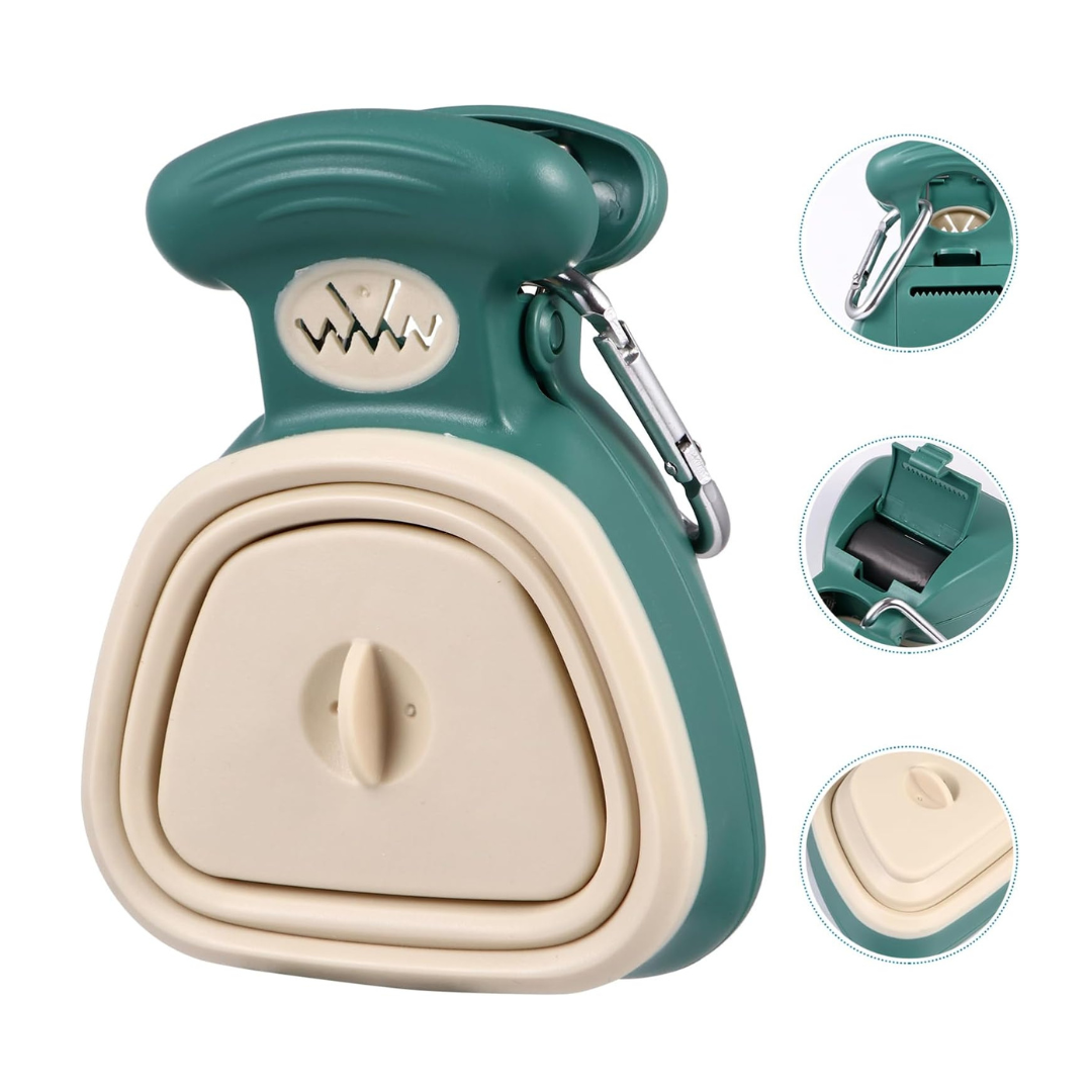 Kit Passeio Inteligente Pet CleanWalk™ | Coletor Higiênico + Garrafa Portátil com Tigela