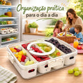Pote Hermético Organizador com 4 Divisórias