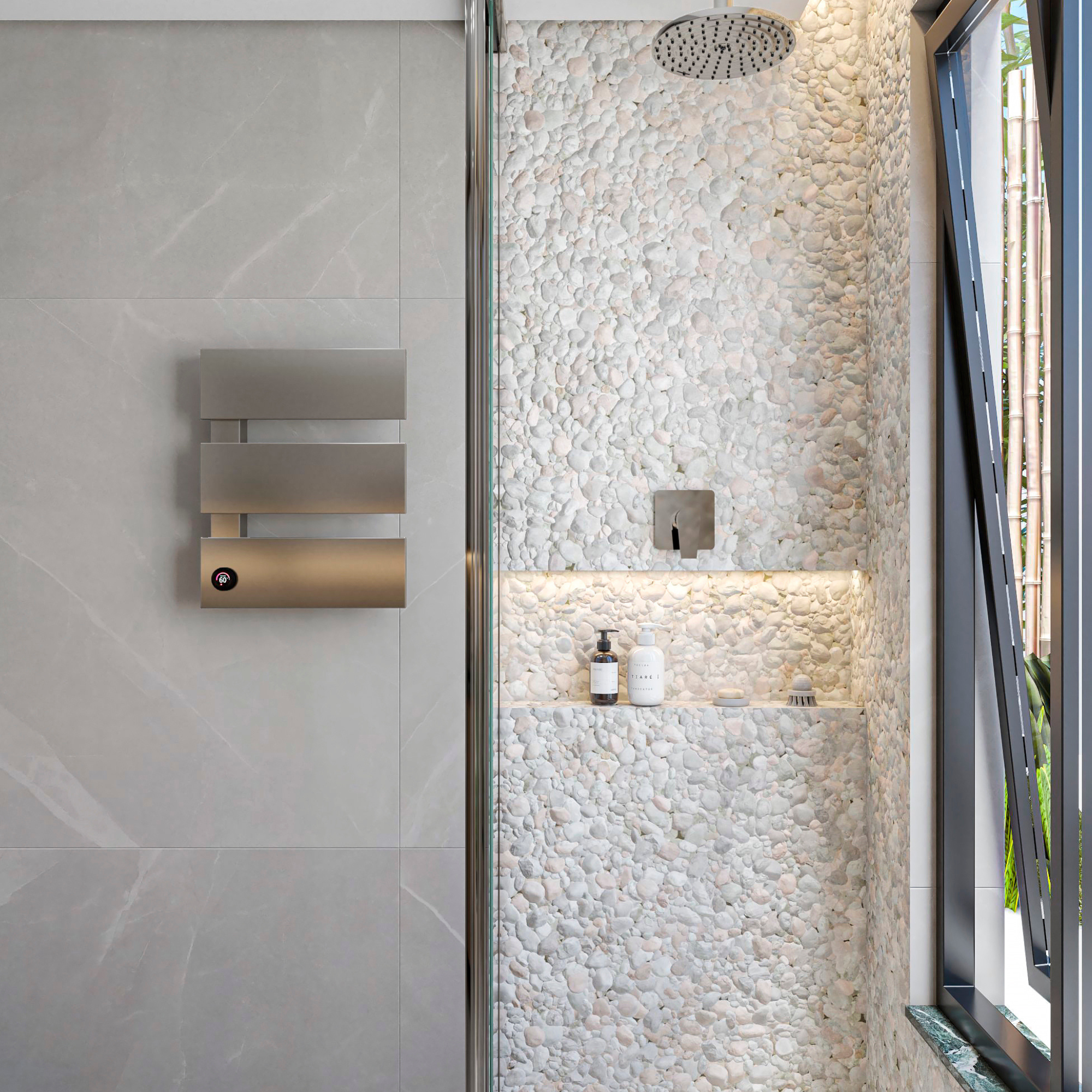 Toalheiro Térmico Smart Easy-III ™ - Prata