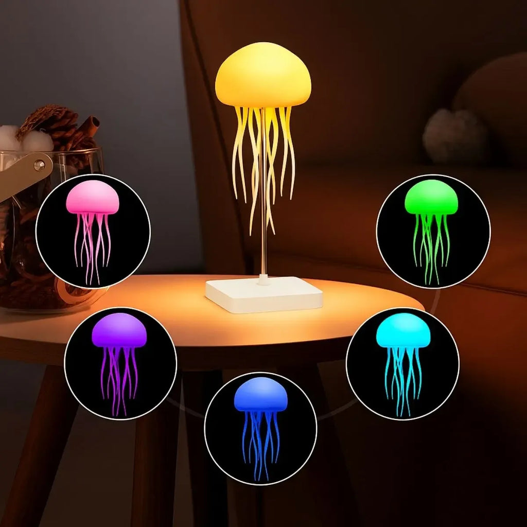 Luminária De Mesa Água-viva Led Decorativa