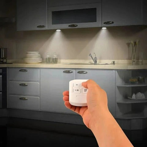 Luminária LED Sem Fio Luz Branca (Fria) com Controle Remoto - [Pague 2 e leve 6]