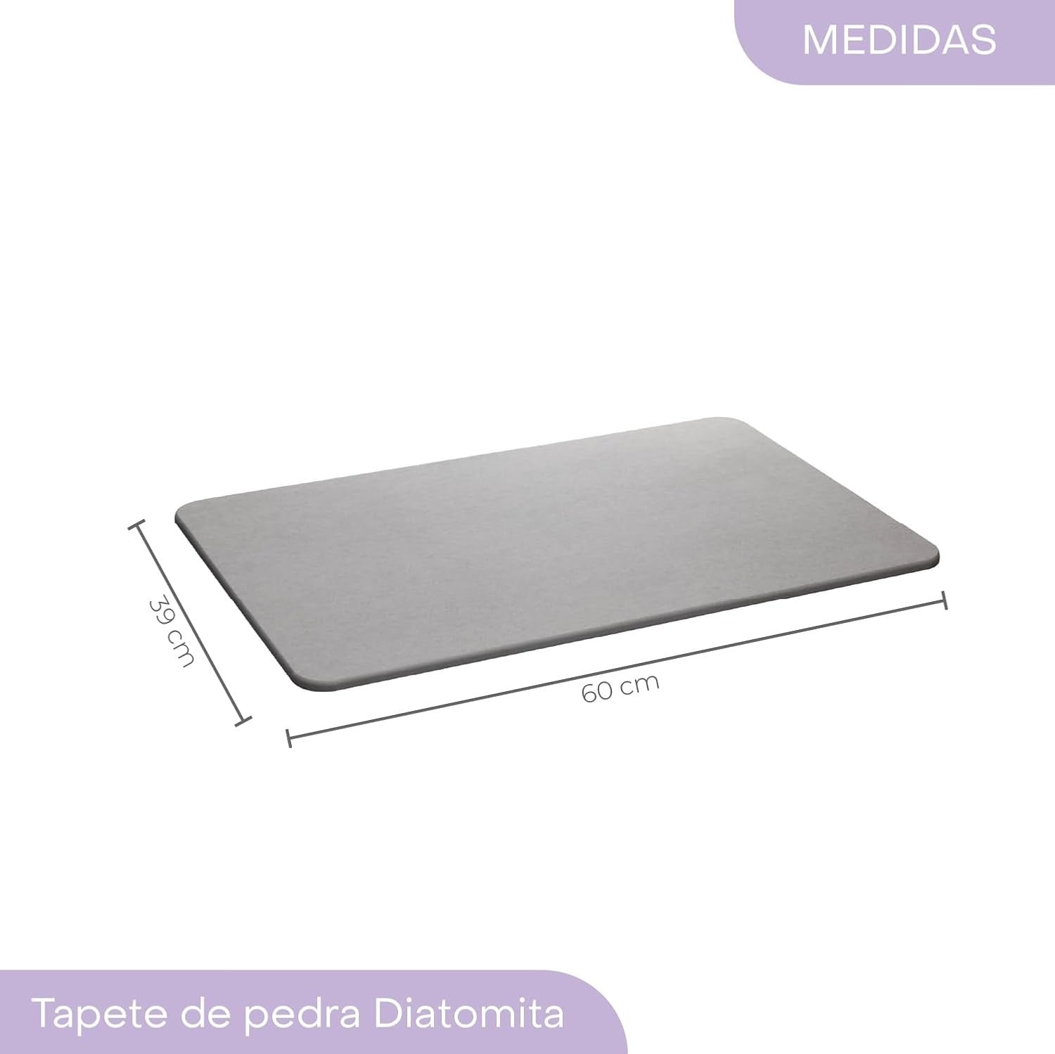 Tapete de Pedra Diatomita para Banheiro