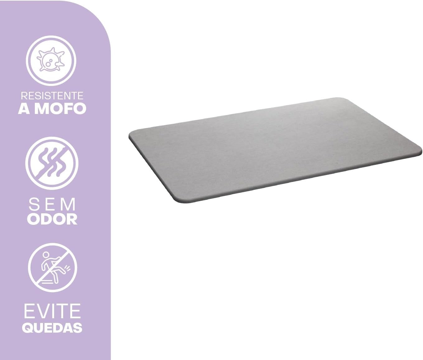 Tapete de Pedra Diatomita para Banheiro