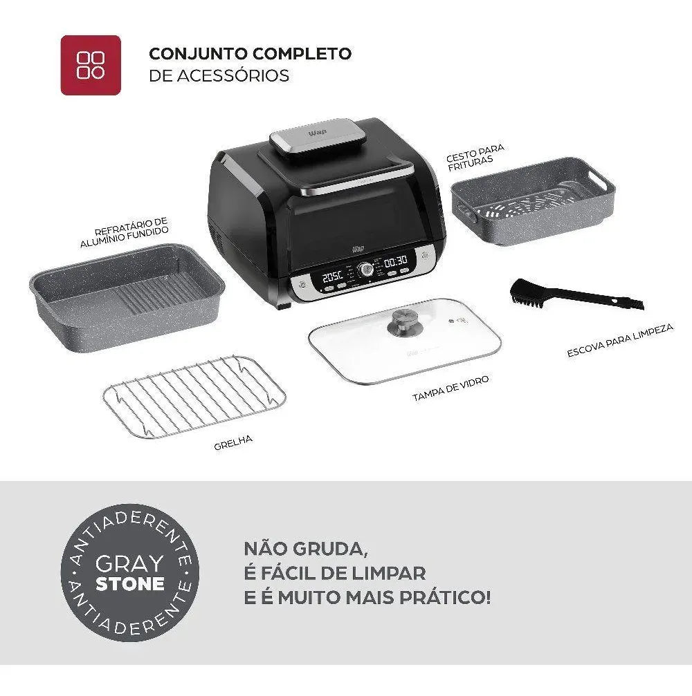 Fritadeira Elétrica Wap Barbecue Digital 10l 220v
