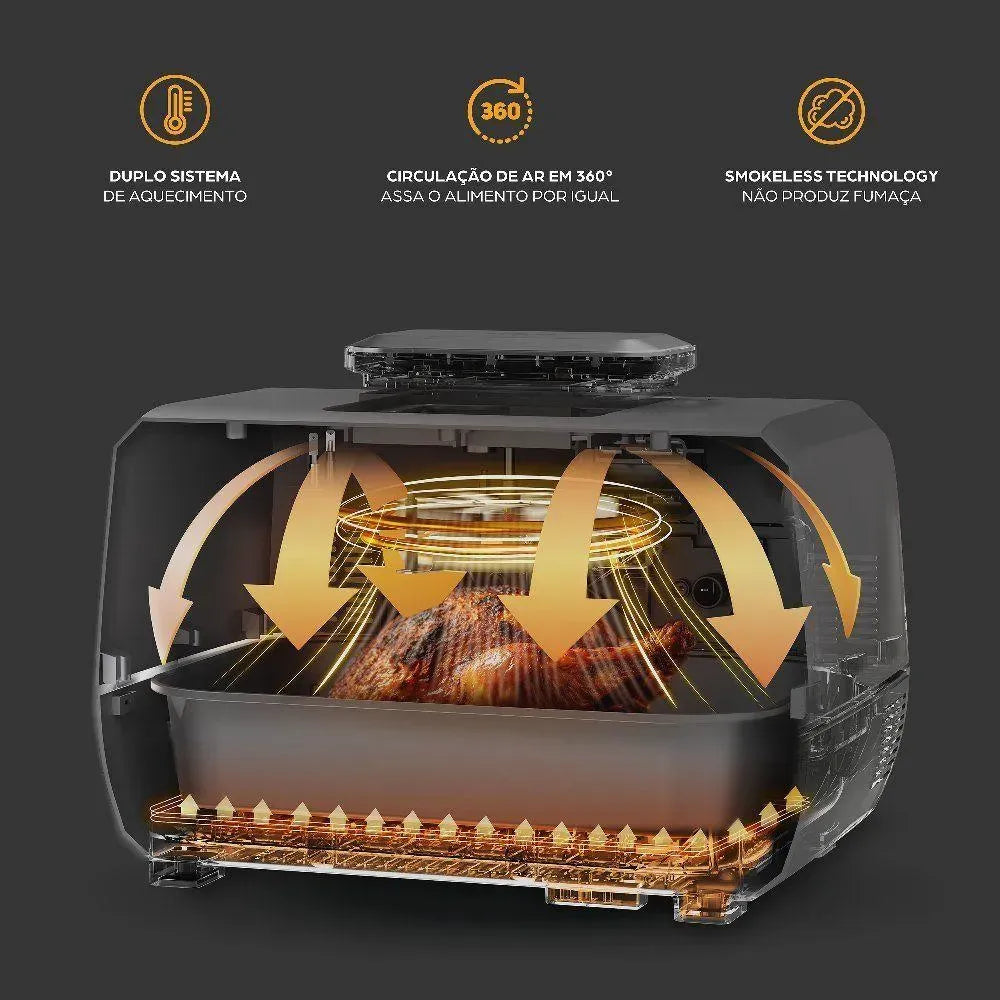 Fritadeira Elétrica Wap Barbecue Digital 10l 220v