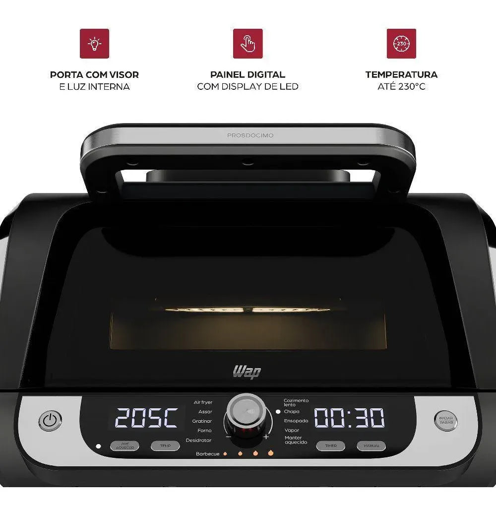 Fritadeira Elétrica Wap Barbecue Digital 10l 220v