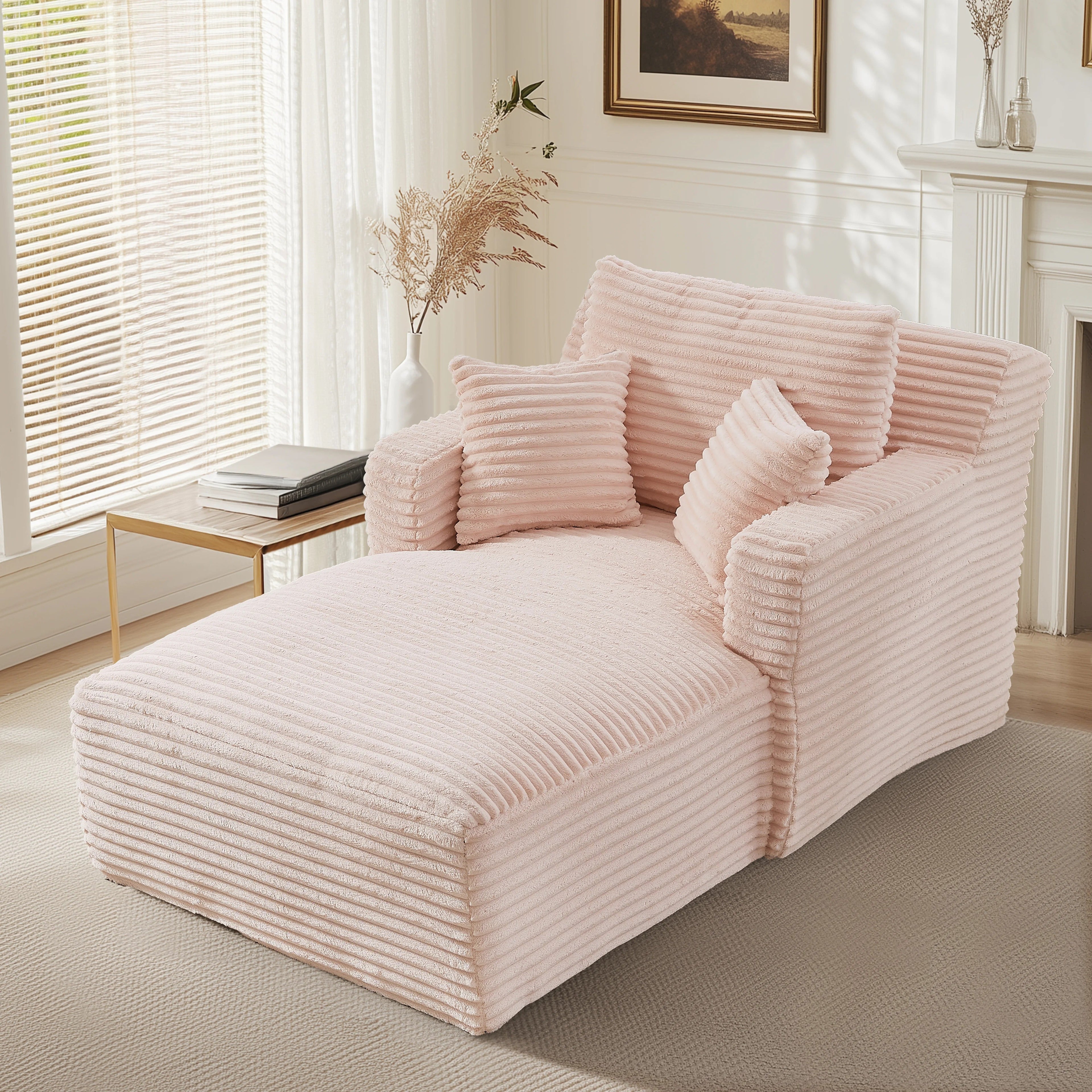 Sofá reclinável moderno com chaise longue