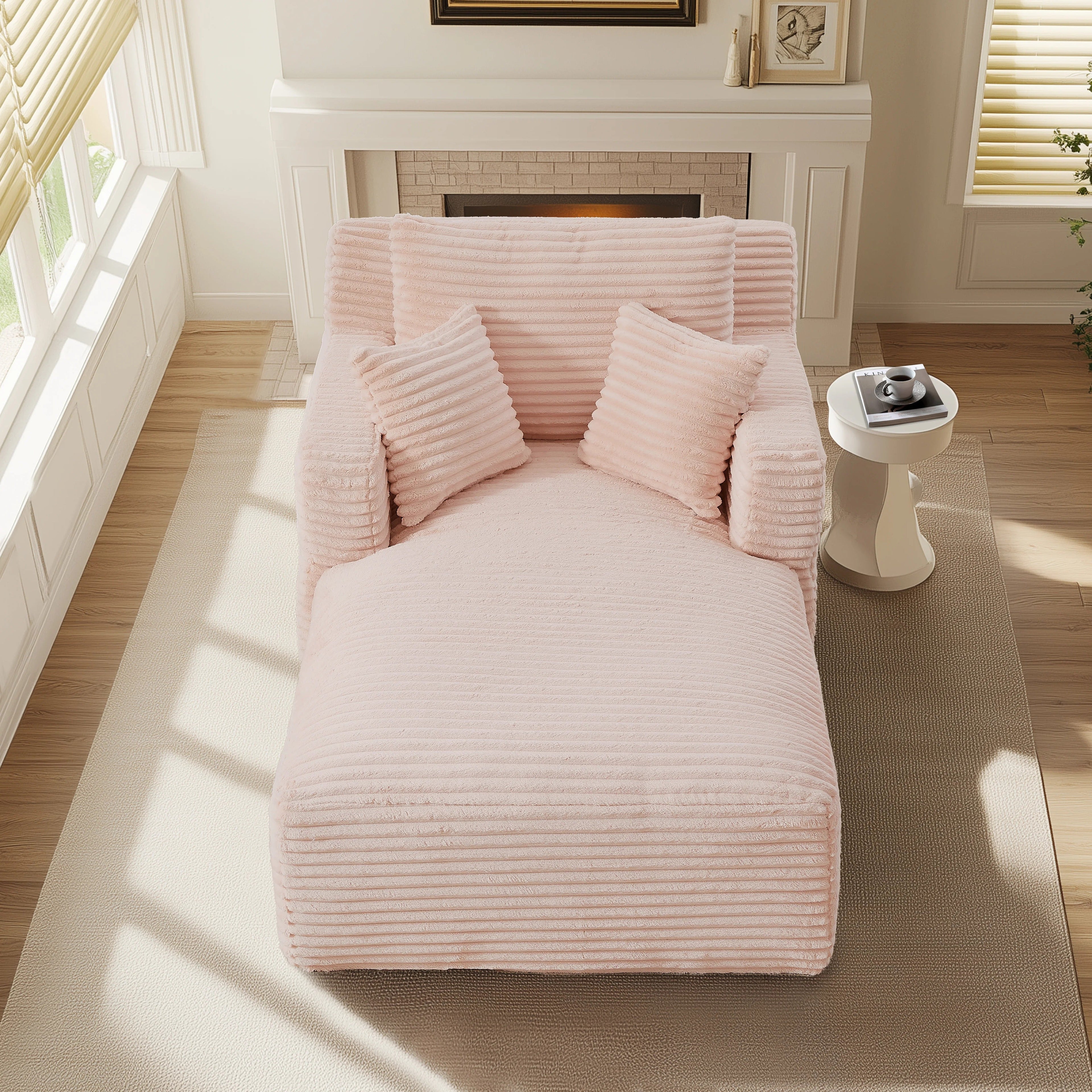 Sofá reclinável moderno com chaise longue