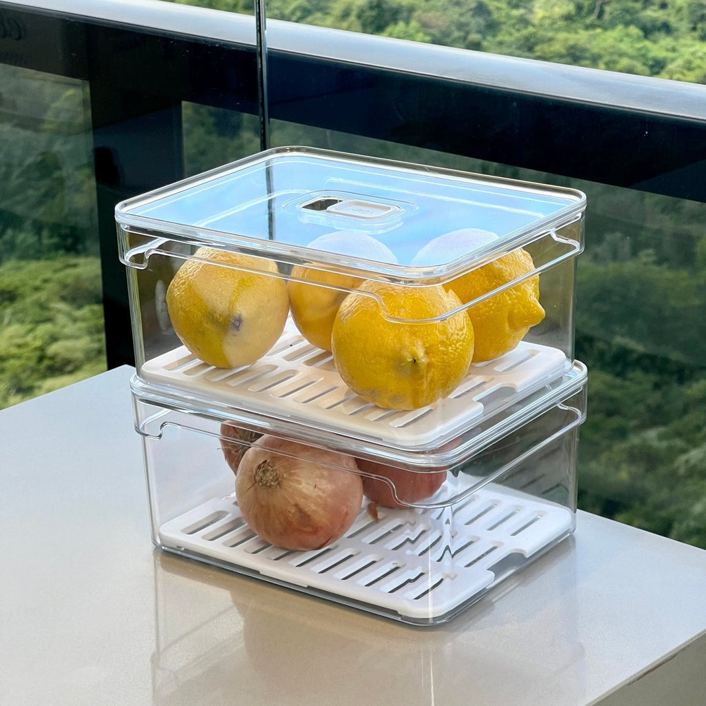 Kit 4 Organizadores Clear Fresh 2,2 Litros