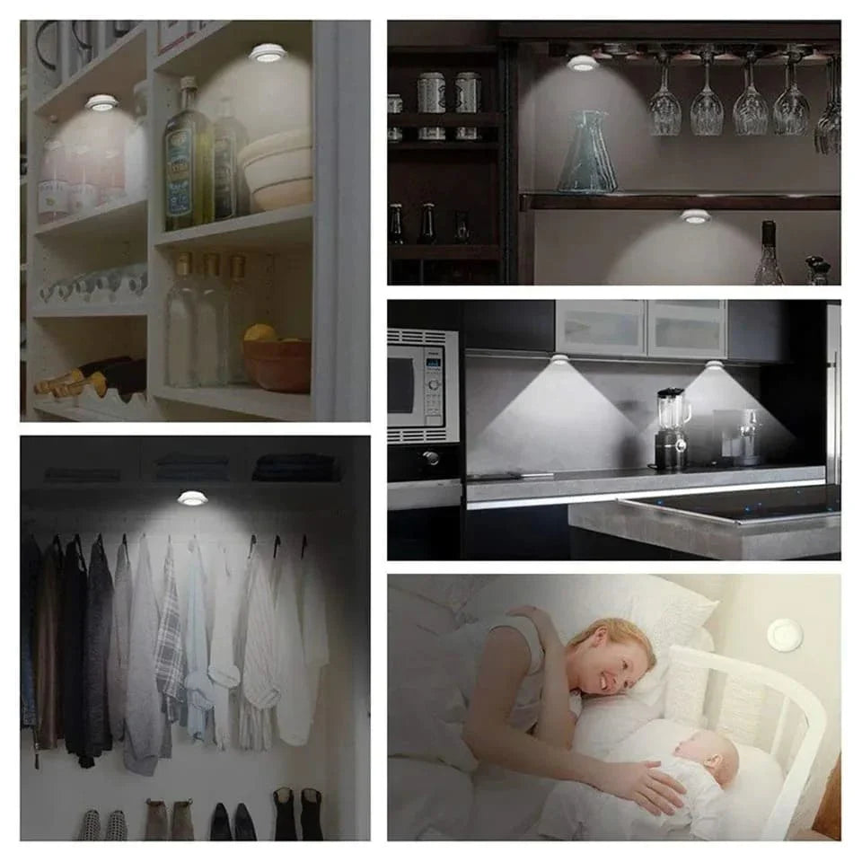 Luminária LED Sem Fio Luz Branca (Fria) com Controle Remoto - [Pague 2 e leve 6]